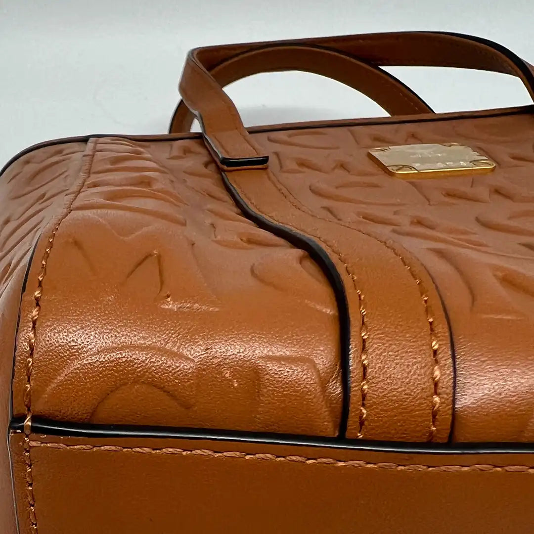 MCM Toni Monogram Shopper Mini cognac / sehr gut MCM