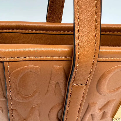 MCM Toni Monogram Shopper Mini cognac / sehr gut MCM