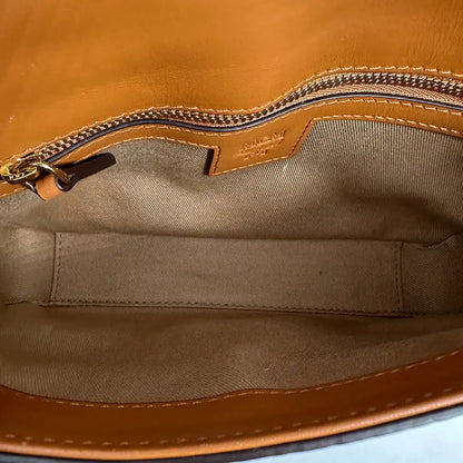 MCM Viktor Visetos Crossbody Tasche small Cognac / sehr gut MCM