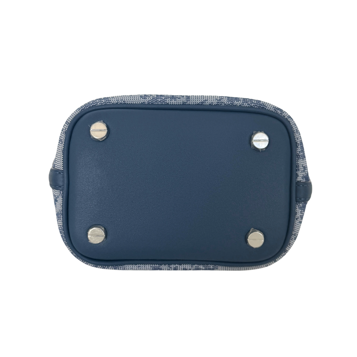 MCM Mini Dessau Kordelzugtasche in Denim-Jacquard Blau / neuwertig MCM