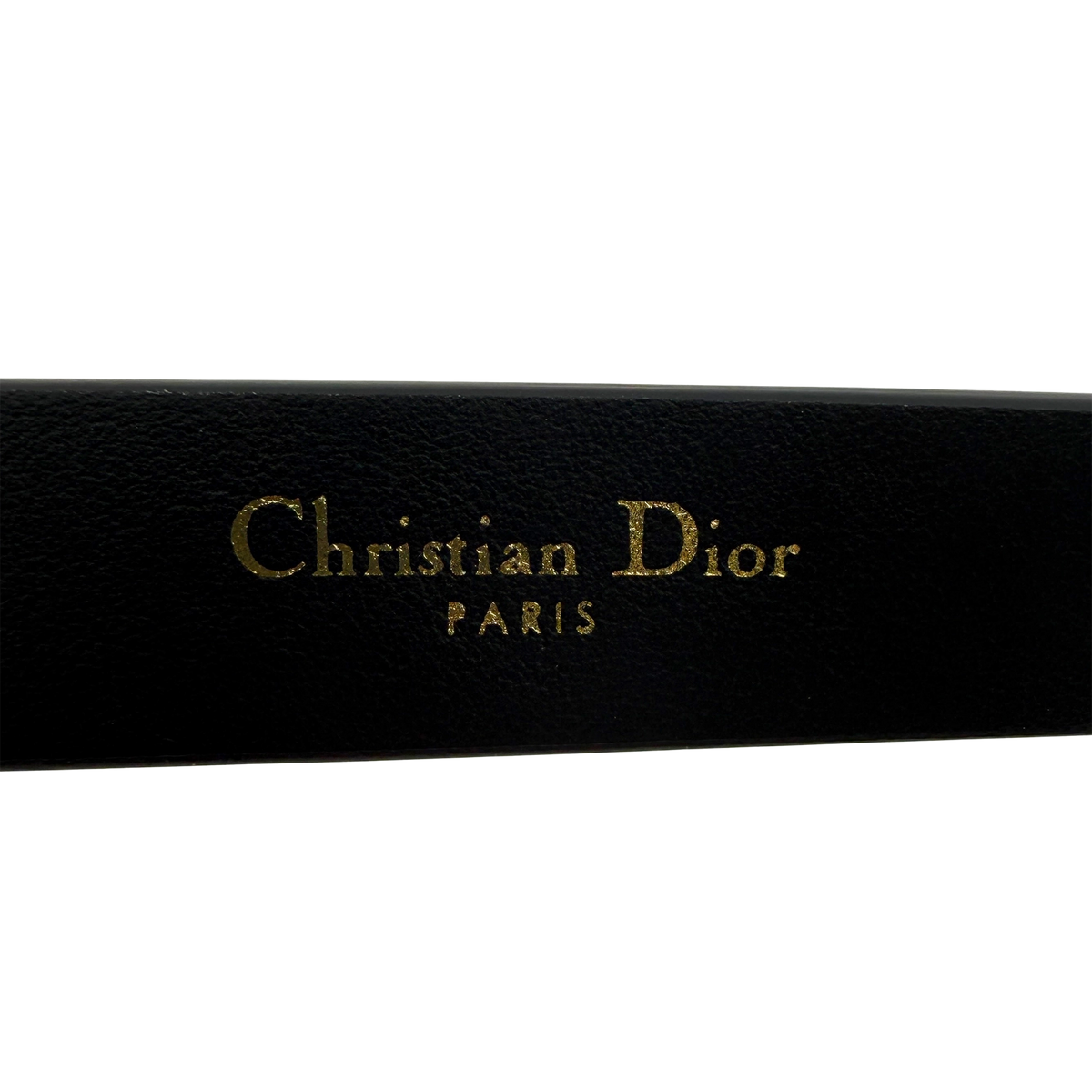 Christian Dior Miss Dior Gürtel aus glattem Kalbsleder 80 Schwarz / neuwertig Dior
