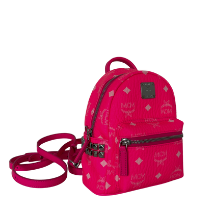 MCM Mini Stark Rucksack Neonpink / neuwertig MCM