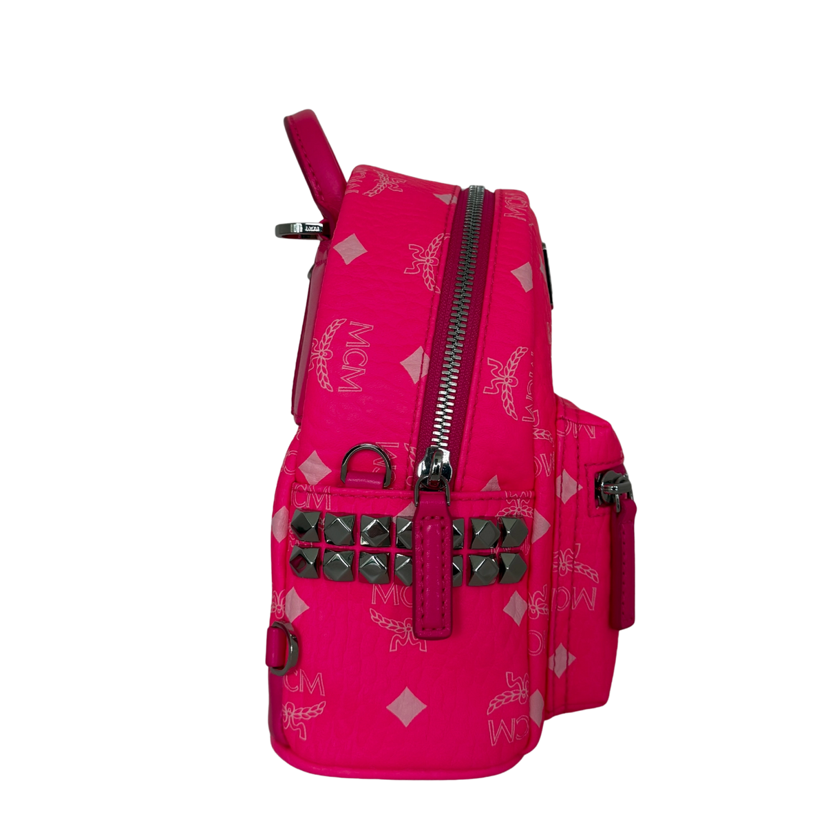 MCM Mini Stark Rucksack Neonpink / neuwertig MCM