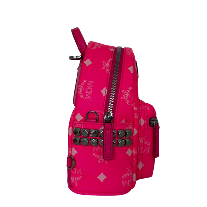 MCM Mini Stark Rucksack Neonpink / neuwertig MCM