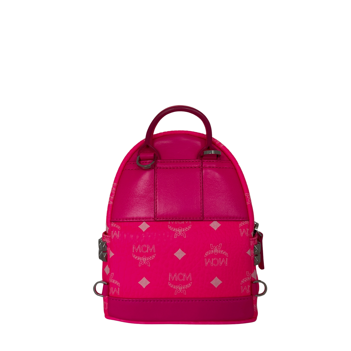 MCM Mini Stark Rucksack Neonpink / neuwertig MCM