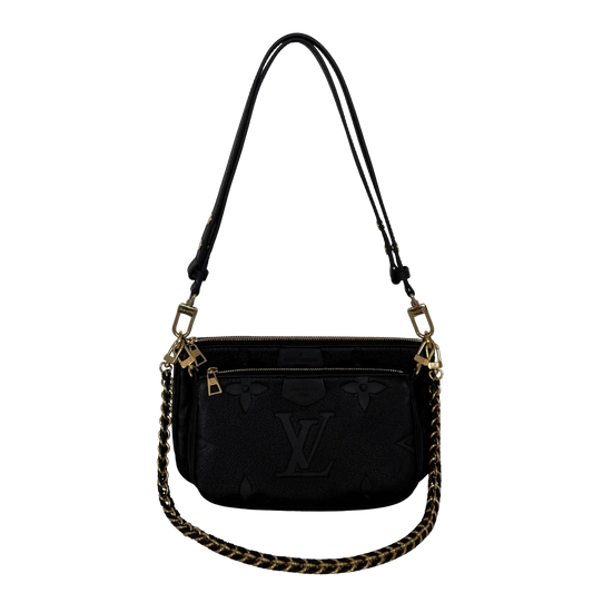 Louis Vuitton Multi Pochette Accessoires Empreinte Leder M80399 Fullset / sehr gut Louis Vuitton