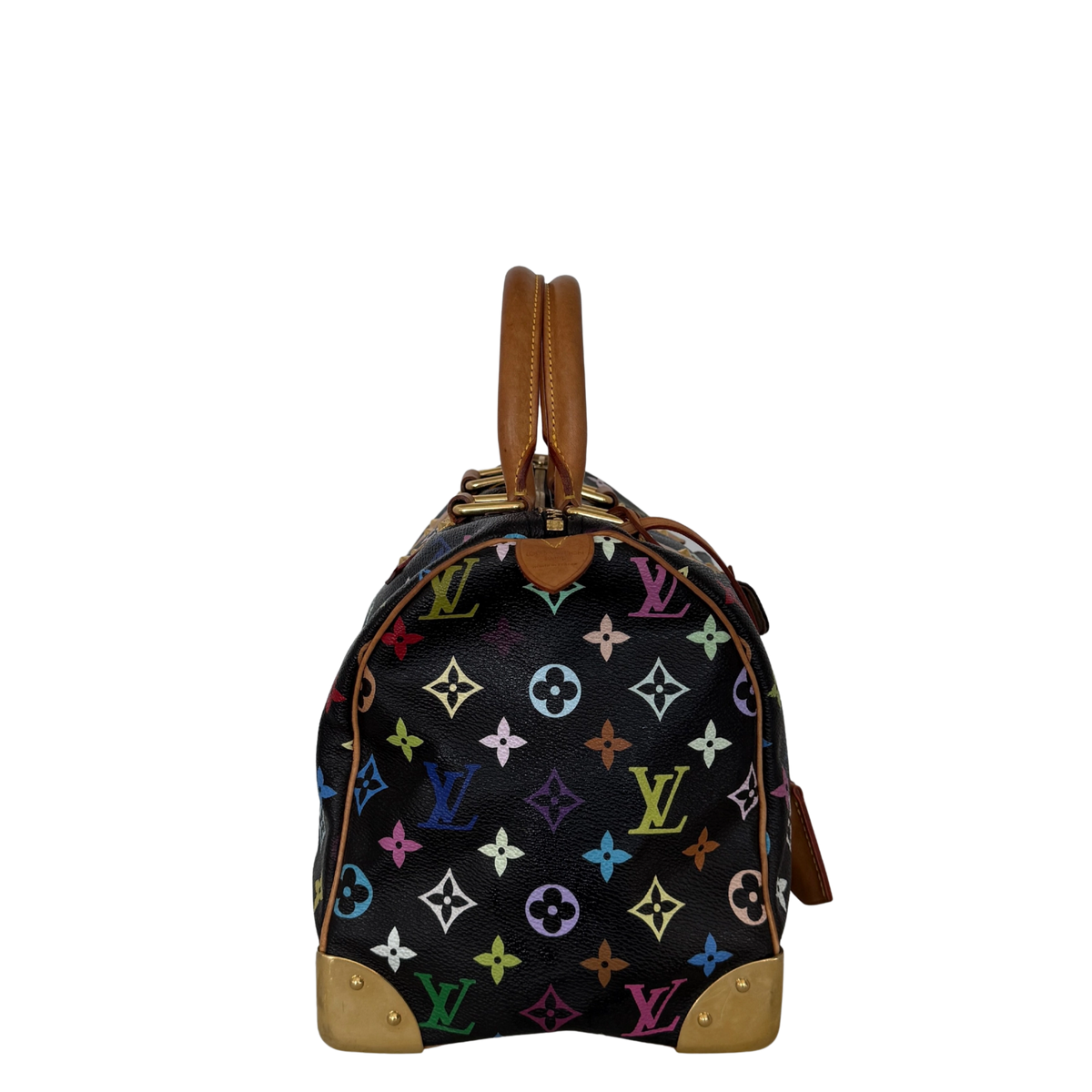 Louis Vuitton Speedy 30 Multicolor Tasche M92642 Schwarz / gut Louis Vuitton