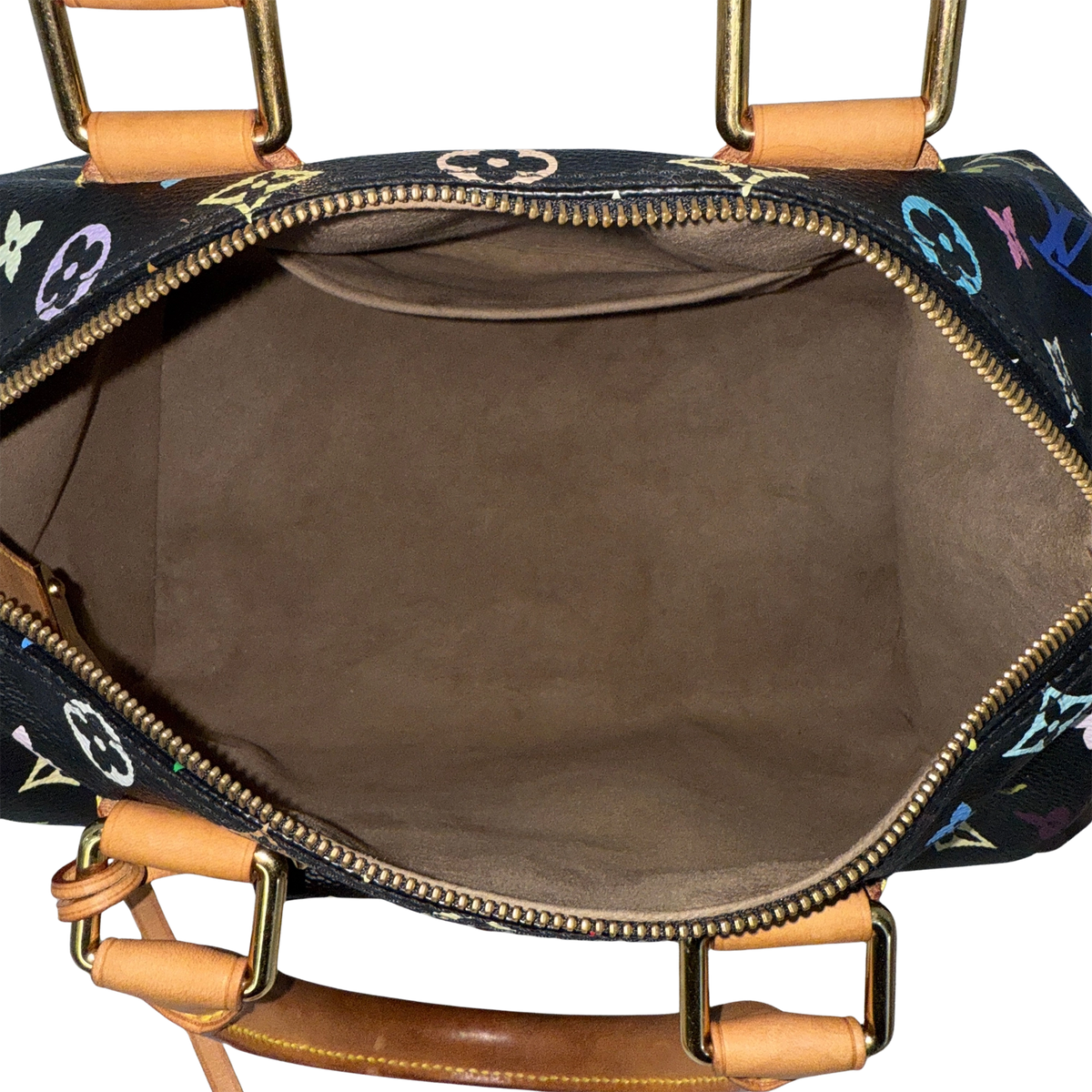 Louis Vuitton Speedy 30 Multicolor Tasche M92642 Schwarz / gut Louis Vuitton