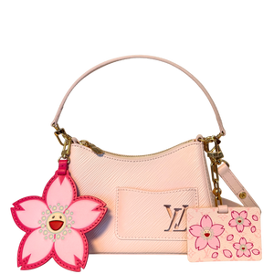 Louis Vuitton x Takashi Murakami Marellini Epi Leer Roze