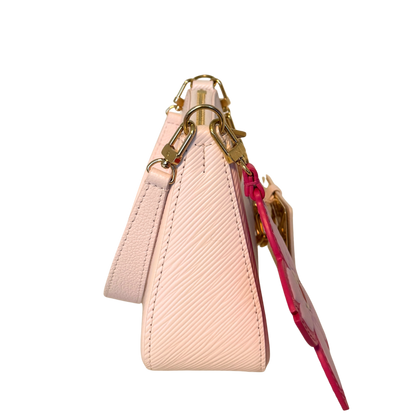 Louis Vuitton x Takashi Murakami Marellini Epi Leer Roze