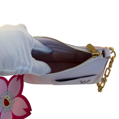 Louis Vuitton x Takashi Murakami Marellini Epi Leer Roze