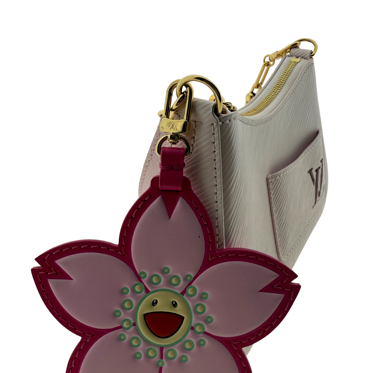Louis Vuitton x Takashi Murakami Marellini Epi Leer Roze