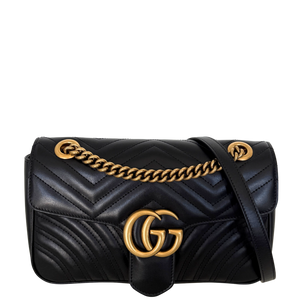 Gucci Kleine GG Marmont Schoudertas Zwart