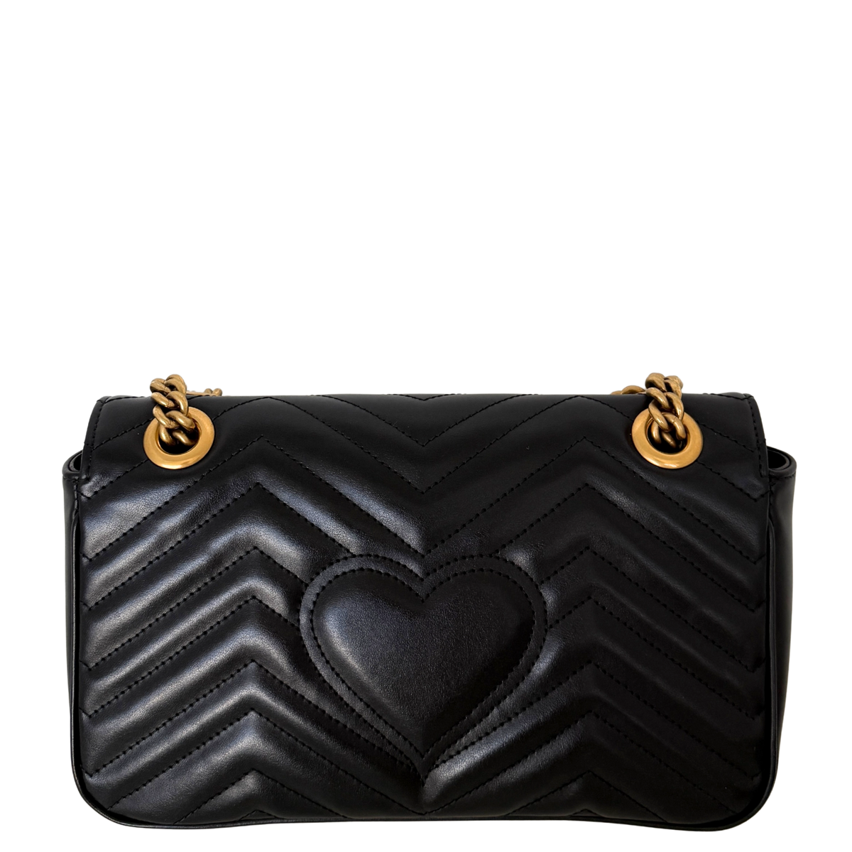 Gucci Kleine GG Marmont Schultertasche Schwarz / neuwertig Gucci