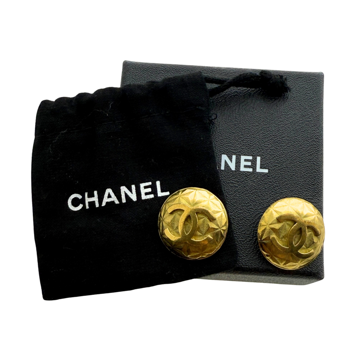 Chanel Coco Mark Matelassé clipoorbellen Goud