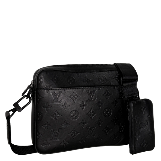 Louis Vuitton Duo Messenger Bag Schwarz Fullset M69827 / neuwertig Louis Vuitton