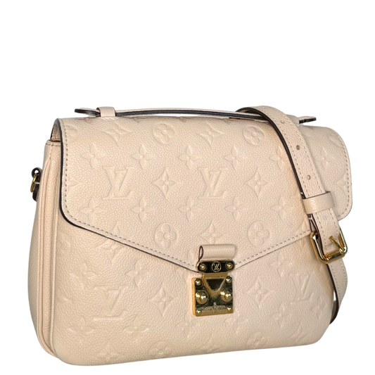 Louis Vuitton Pochette Métis MM Monogram Empreinte M44738 Crème Fullset / gut Louis Vuitton