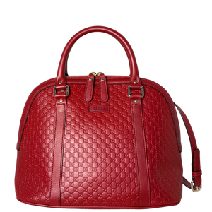 Gucci Medium Microguccissima Dome Handbag Red / very good