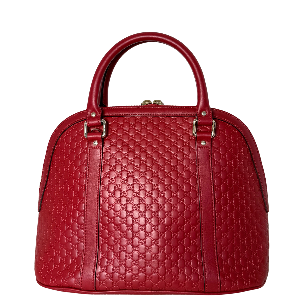 Gucci Mittelgroße Microguccissima Dome Handtasche Rot / sehr gut Gucci