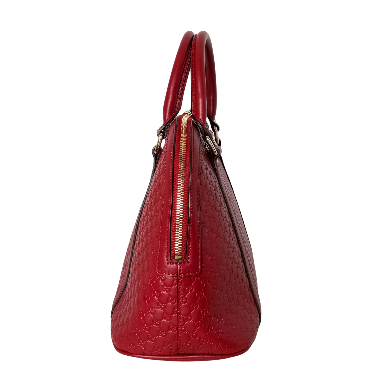Gucci Mittelgroße Microguccissima Dome Handtasche Rot / sehr gut Gucci
