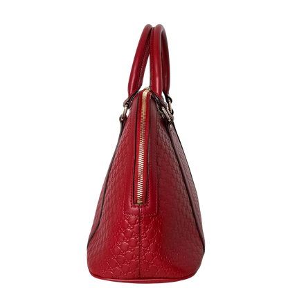 Gucci Mittelgroße Microguccissima Dome Handtasche Rot / sehr gut Gucci