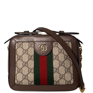 Gucci Ophidia GG Mini Schultertasche Braun