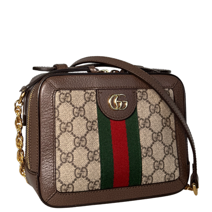 Gucci Ophidia GG Mini Schultertasche Braun / sehr gut Gucci