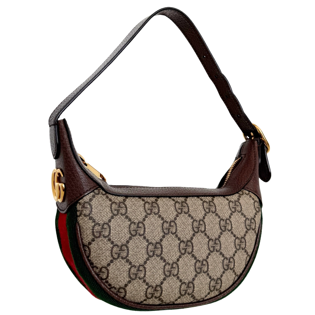 Gucci Kleine Ophidia Schultertasche Braun Fullset / neuwertig Gucci