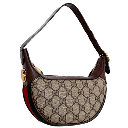 Gucci Kleine Ophidia Schultertasche Braun Fullset / neuwertig Gucci