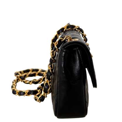 Chanel Mini Single Flap Bag Schwarz / gut Chanel