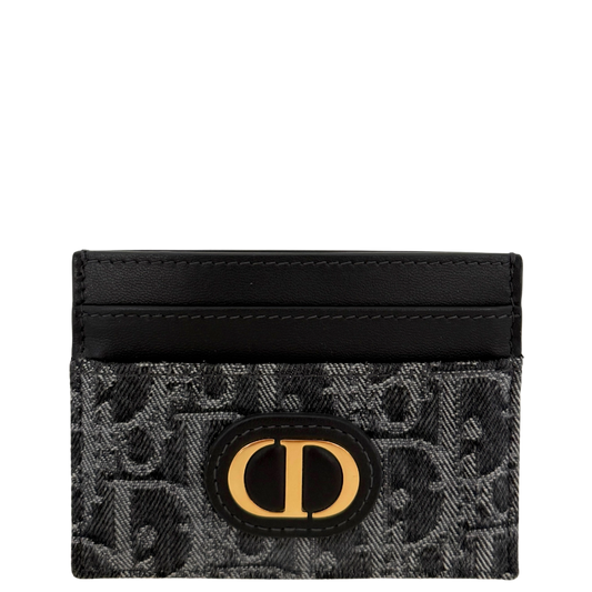 Dior 30 Montaigne Freesia Kartenetui Dunkelblau / neuwertig Dior