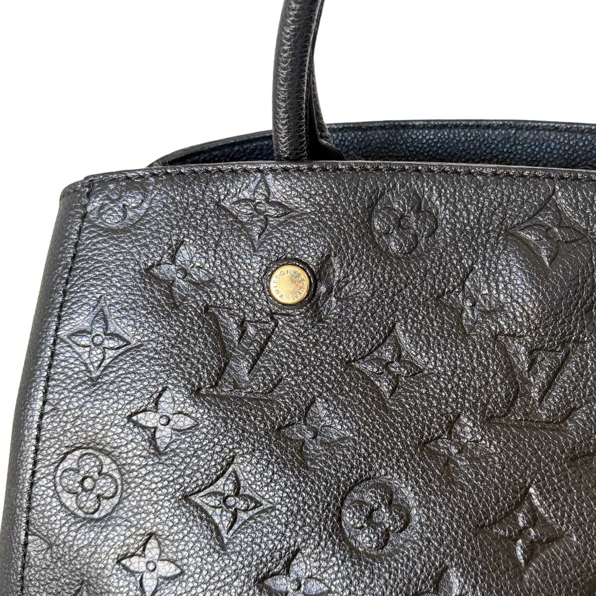 Louis Vuitton Montaigne BB Monogram Empreinte Schwarz / sehr gut Louis Vuitton
