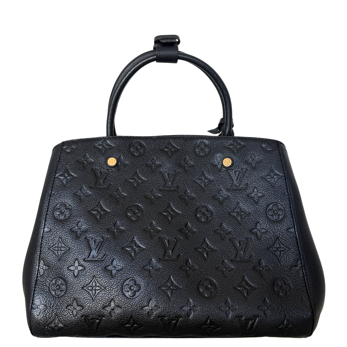Louis Vuitton Montaigne BB Monogram Empreinte Schwarz / sehr gut Louis Vuitton