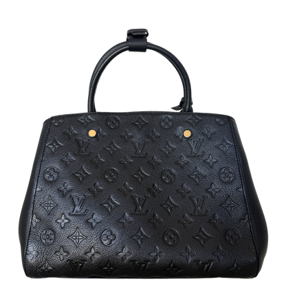 Louis Vuitton Montaigne BB Monogram Empreinte Schwarz / sehr gut Louis Vuitton