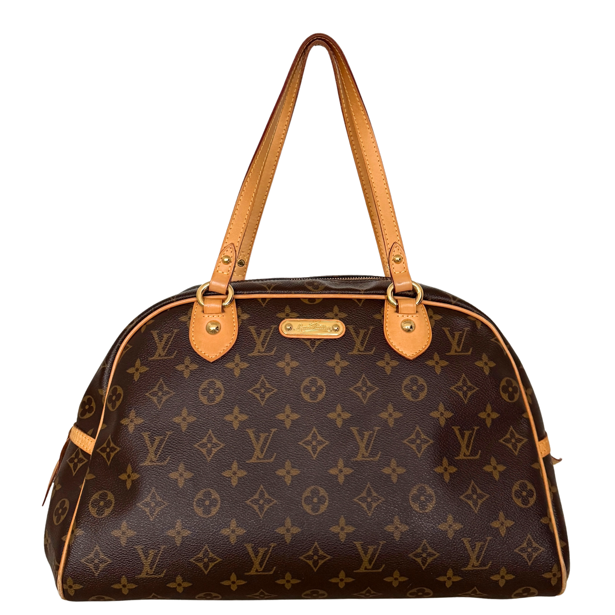 Louis Vuitton Montorgueil GM Schultertasche M95566 Braun / gut Louis Vuitton