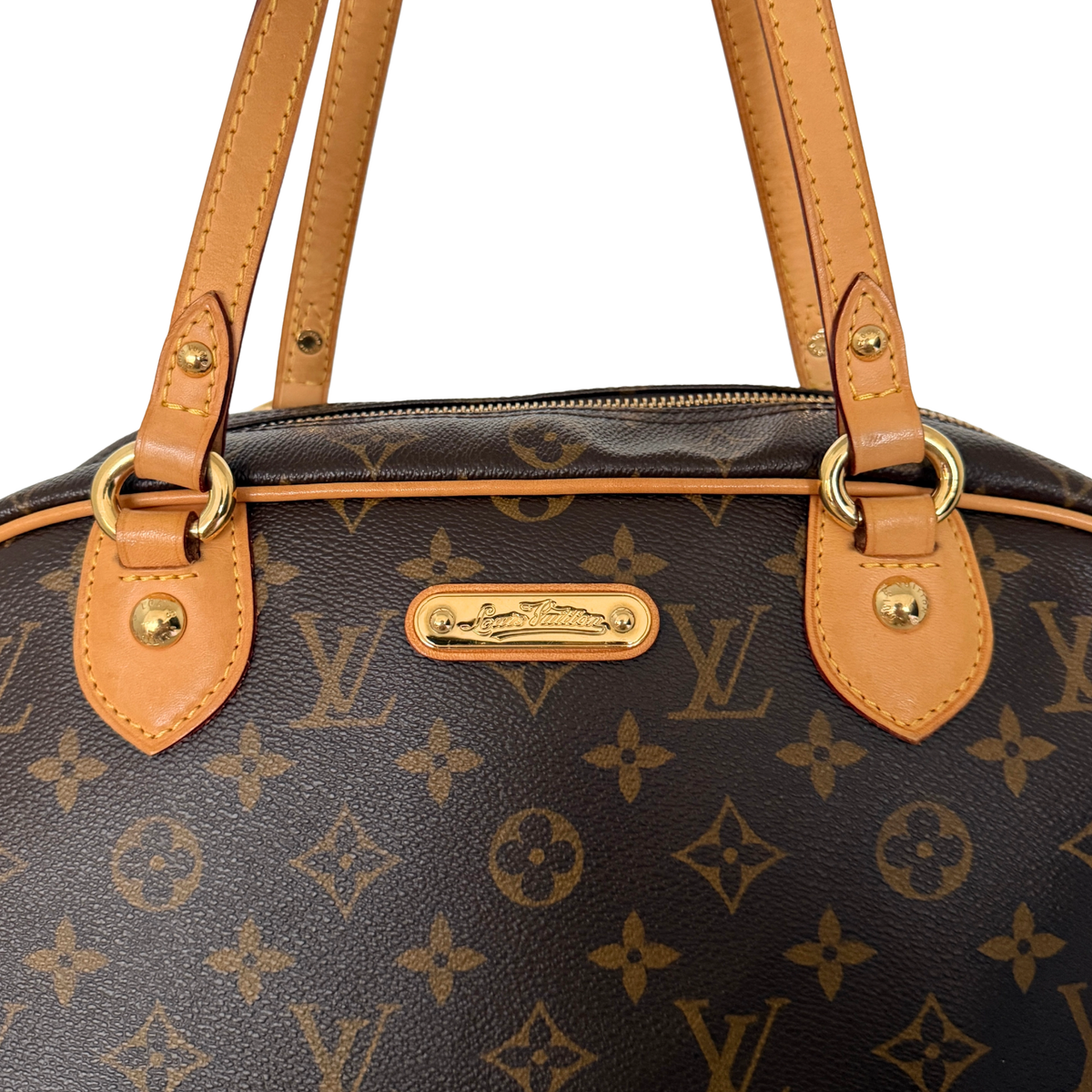Louis Vuitton Montorgueil GM Schultertasche M95566 Braun / gut Louis Vuitton