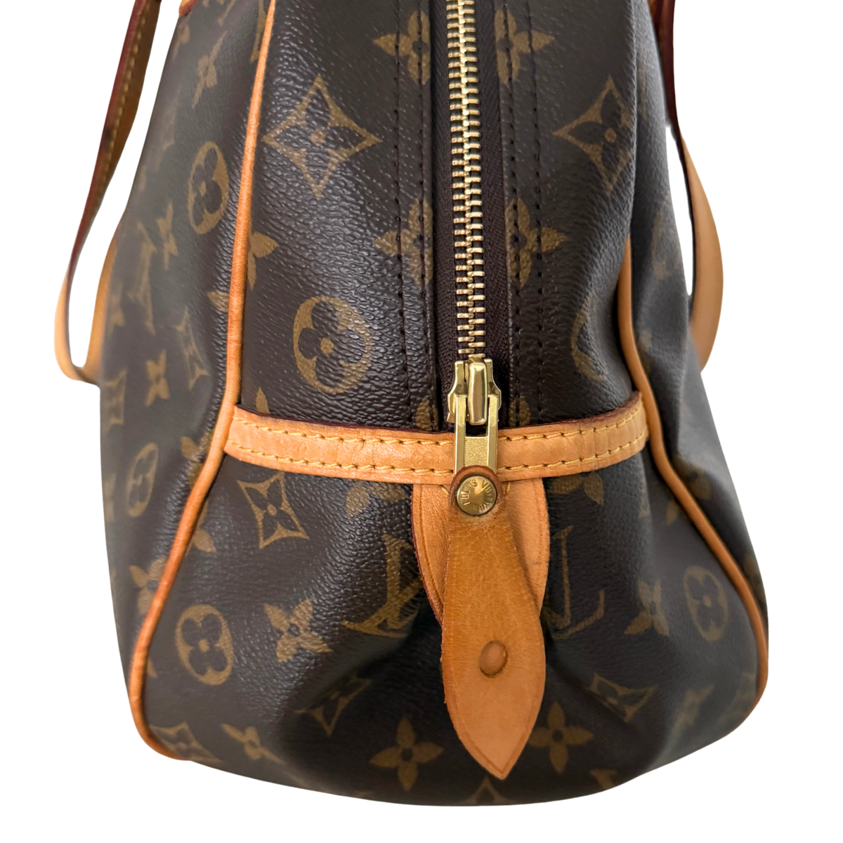 Louis Vuitton Montorgueil GM Schultertasche M95566 Braun / gut Louis Vuitton
