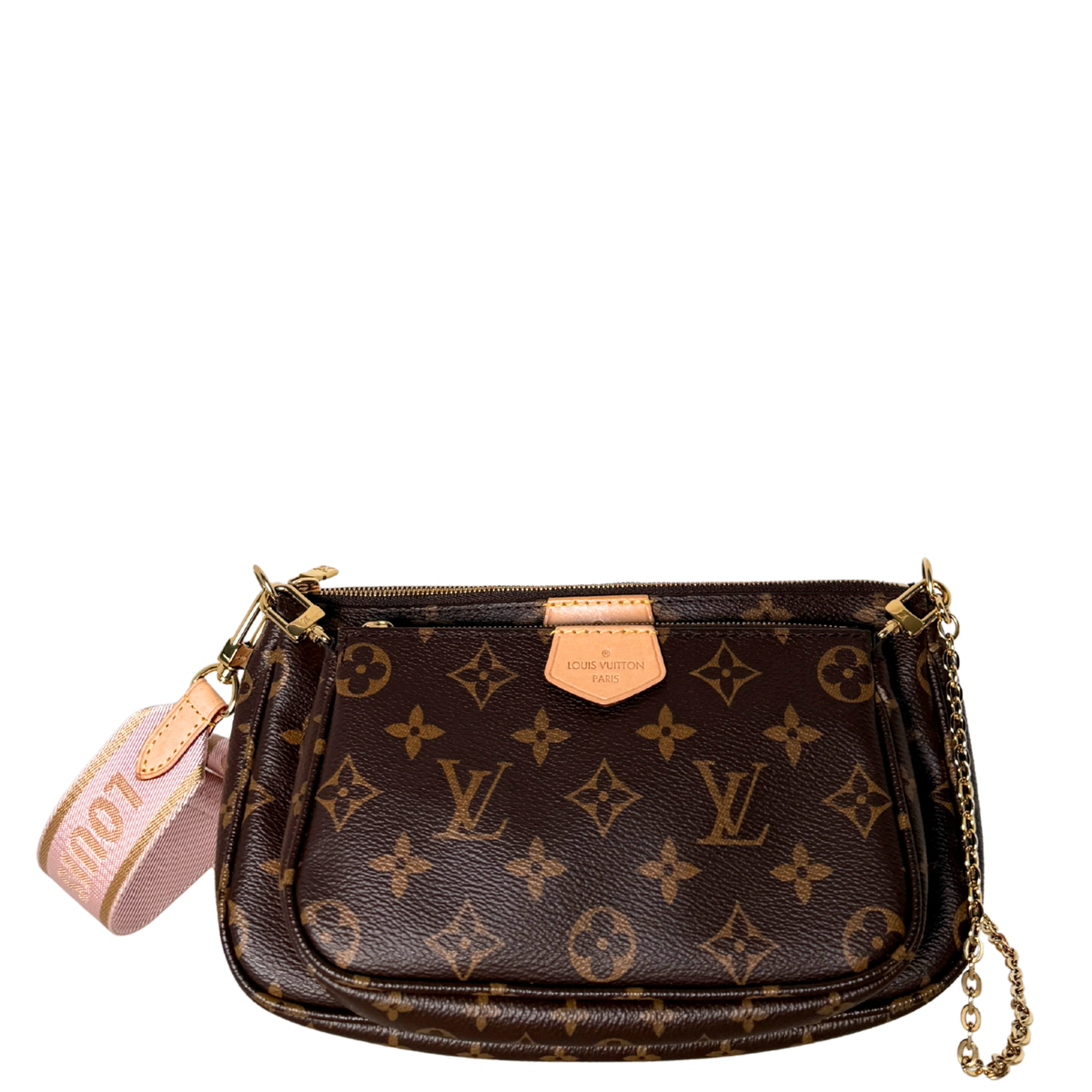 Louis Vuitton Multi Pochette Accessoires Braun Rose Clair Fullset / neuwertig Louis Vuitton