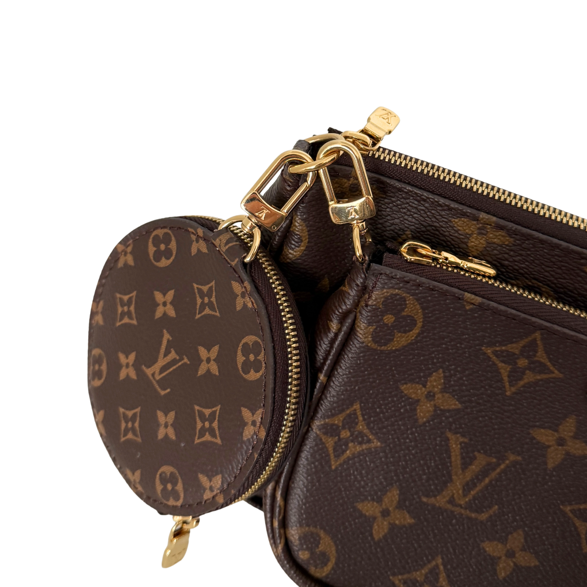 Louis Vuitton Multi Pochette Accessoires Monogram Canvas Braun / sehr gut Louis Vuitton
