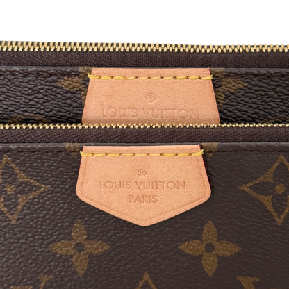 Louis Vuitton Multi Pochette Accessoires Monogram Canvas Braun / sehr gut Louis Vuitton