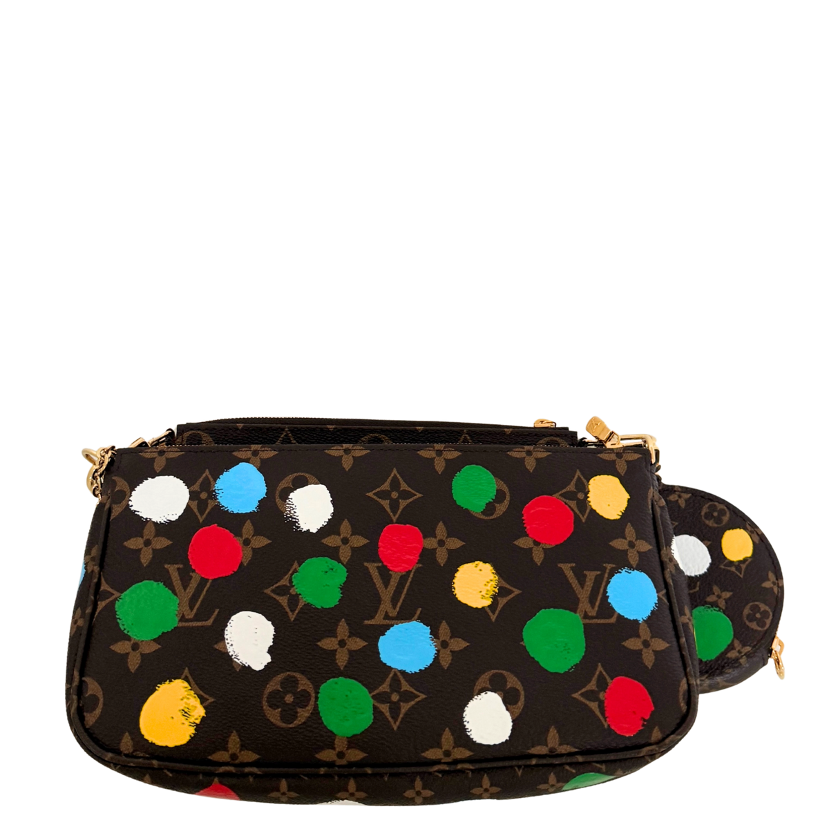 Louis Vuitton x Yayoi Kusama Multi Pochette Accessoires Monogram Dots Bunt / neuwertig Louis Vuitton