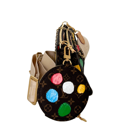 Louis Vuitton x Yayoi Kusama Multi Pochette Accessoires Monogram Dots Bunt / neuwertig Louis Vuitton