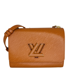 Louis Vuitton Twist MM Epi Leder bruin GHW M57939