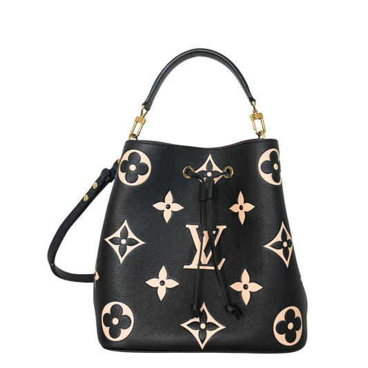 Louis Vuitton NéoNoé MM Monogram Empreinte Bicolor M45497 Schwarz / neuwertig Louis Vuitton