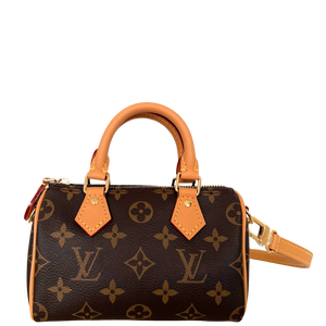 Louis Vuitton Nano Speedy Monogram Canvas Bruin 2025