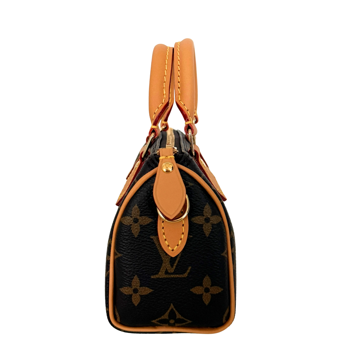 Louis Vuitton Nano Speedy Monogram Canvas Braun / neuwertig Louis Vuitton