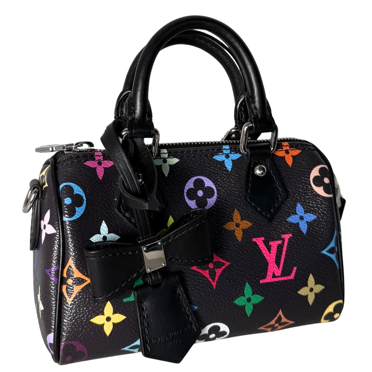Louis Vuitton LV x TM Nano Speedy Multicolore Noir Fullset / neuwertig Louis Vuitton