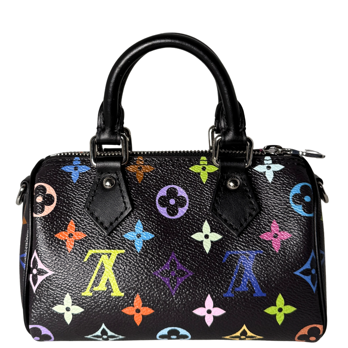 Louis Vuitton LV x TM Nano Speedy Multicolore Noir Fullset / neuwertig Louis Vuitton