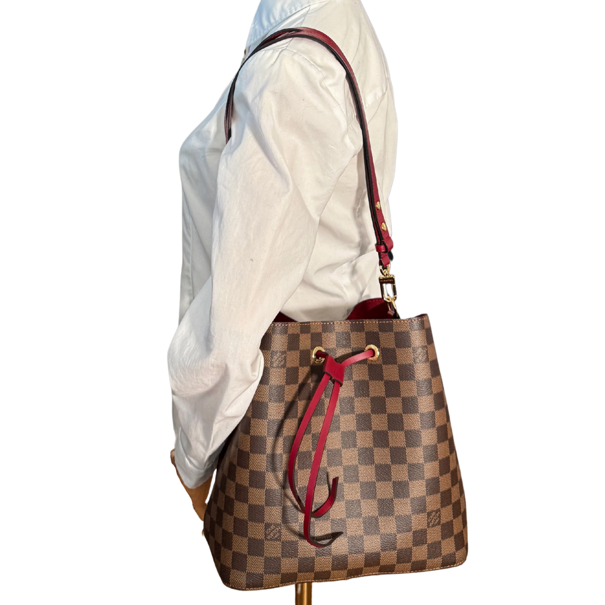 Louis Vuitton Néonoé MM Damier Ebene N40214 Braun / sehr gut Louis Vuitton