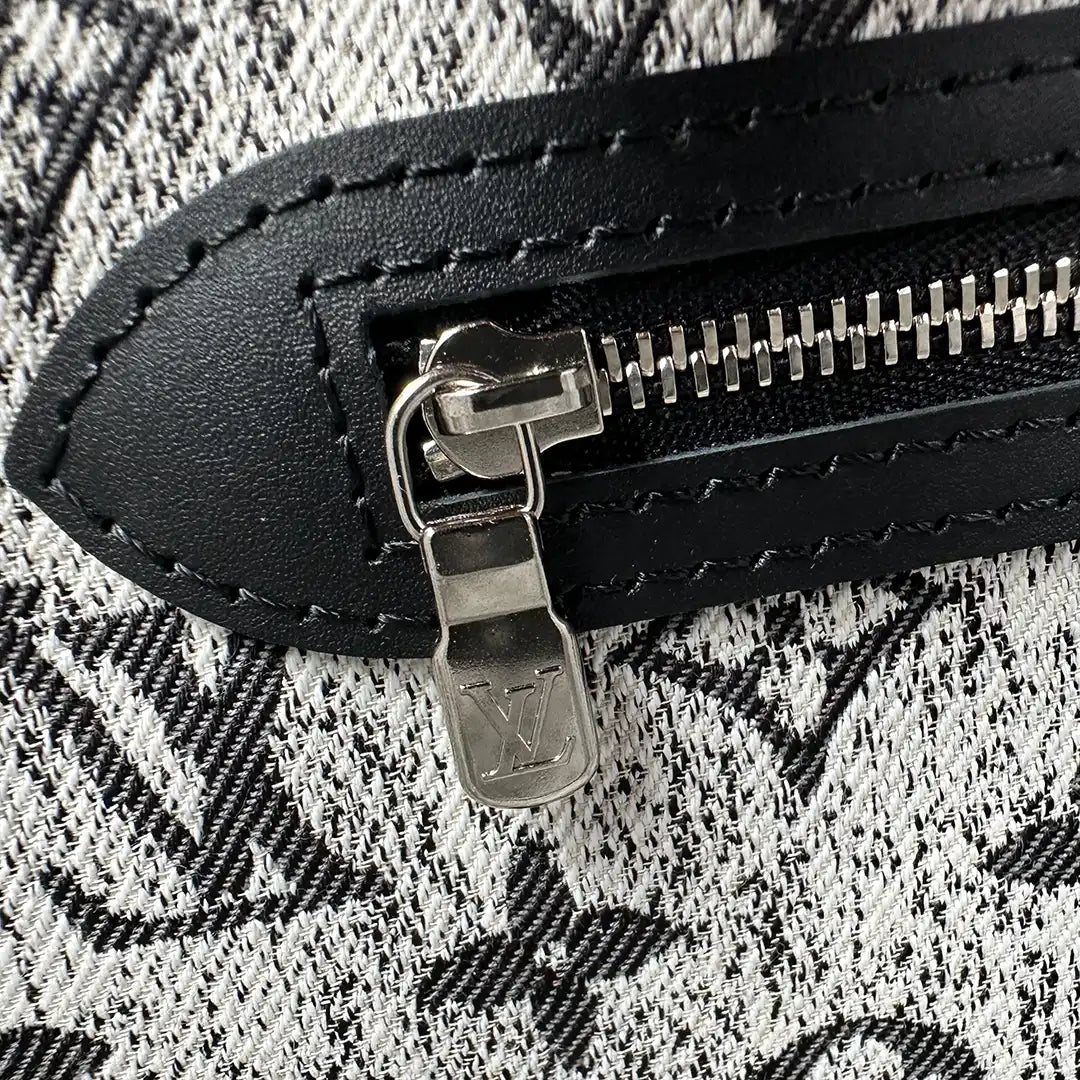 Louis Vuitton Neverfull MM Monogram Jaquard Denim Noir M21465  Fullset / neu Louis Vuitton